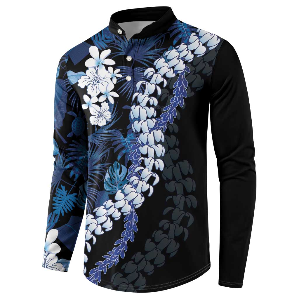 Polu Aloha Hawaii Lei Button Sweatshirt Tropical Flowers Elegant Vibe LT14 - Polynesian Pride