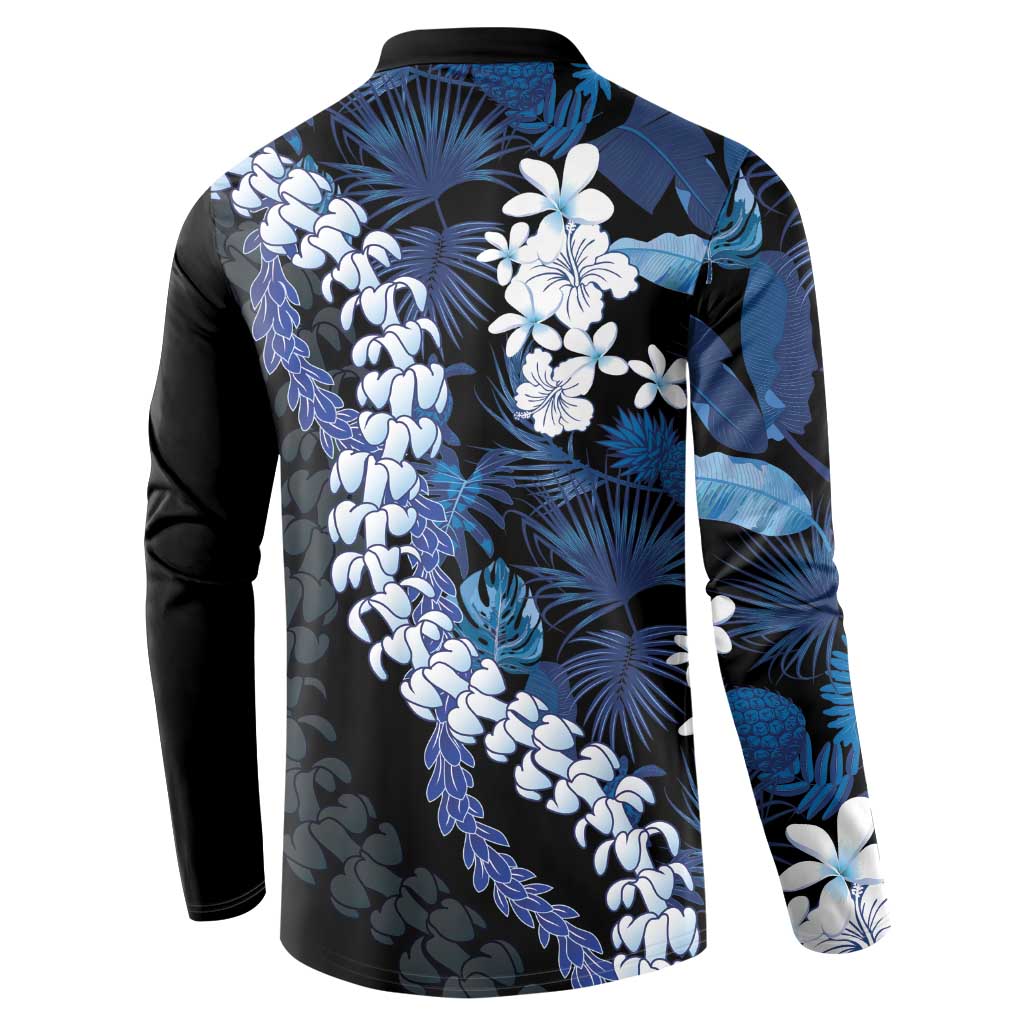 Polu Aloha Hawaii Lei Button Sweatshirt Tropical Flowers Elegant Vibe LT14 - Polynesian Pride