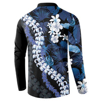 Polu Aloha Hawaii Lei Button Sweatshirt Tropical Flowers Elegant Vibe LT14 - Polynesian Pride