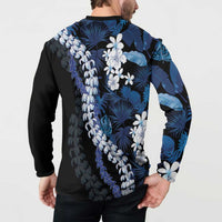 Polu Aloha Hawaii Lei Button Sweatshirt Tropical Flowers Elegant Vibe LT14 - Polynesian Pride
