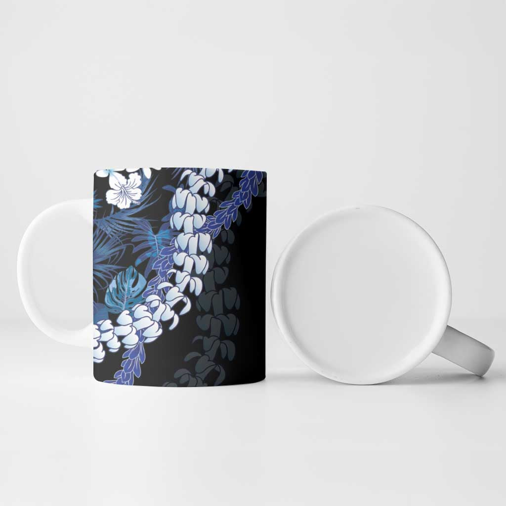 Polu Aloha Hawaii Lei Ceramic Mug Tropical Flowers Elegant Vibe LT14 - Polynesian Pride