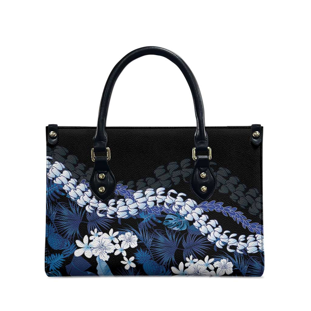 Polu Aloha Hawaii Lei Leather Bag Tropical Flowers Elegant Vibe LT14 - Polynesian Pride