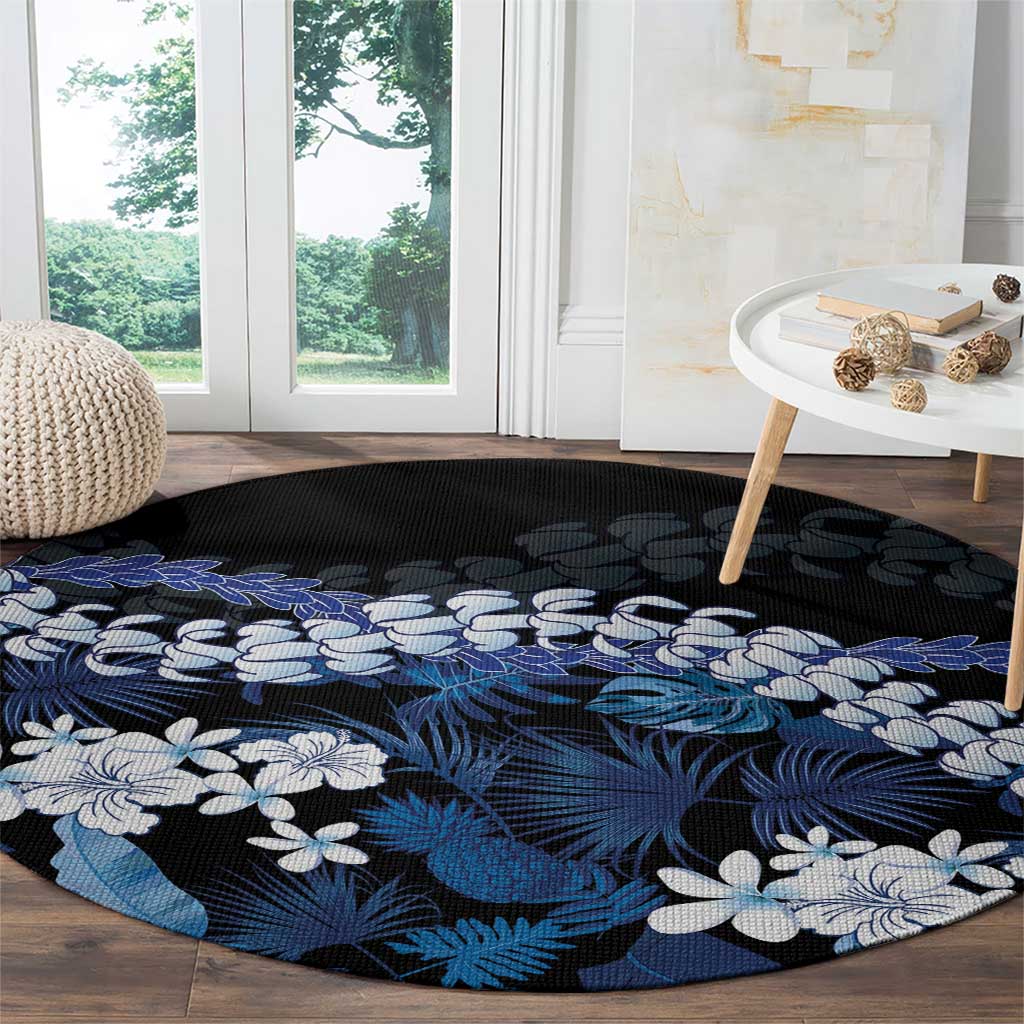 Polu Aloha Hawaii Lei Round Carpet Tropical Flowers Elegant Vibe LT14 - Polynesian Pride