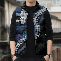 Polu Aloha Hawaii Lei Sleeveless Puffer Jacket Tropical Flowers Elegant Vibe LT14 - Polynesian Pride
