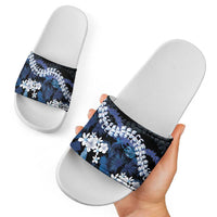 Polu Aloha Hawaii Lei Slide Sandals Tropical Flowers Elegant Vibe LT14 - Polynesian Pride