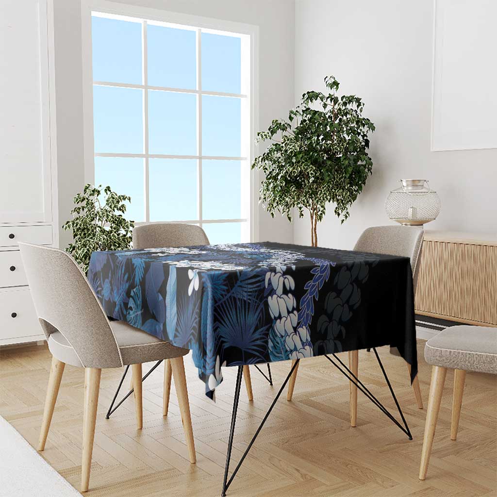Polu Aloha Hawaii Lei Tablecloth Tropical Flowers Elegant Vibe LT14 - Polynesian Pride