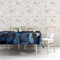 Polu Aloha Hawaii Lei Tablecloth Tropical Flowers Elegant Vibe LT14 - Polynesian Pride