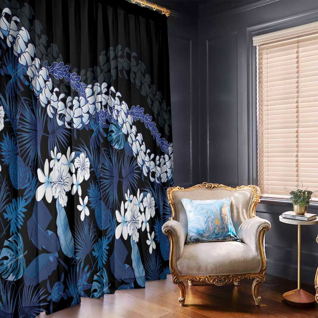 Polu Aloha Hawaii Lei Window Curtain Tropical Flowers Elegant Vibe LT14 - Polynesian Pride