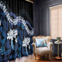 Polu Aloha Hawaii Lei Window Curtain Tropical Flowers Elegant Vibe LT14 - Polynesian Pride