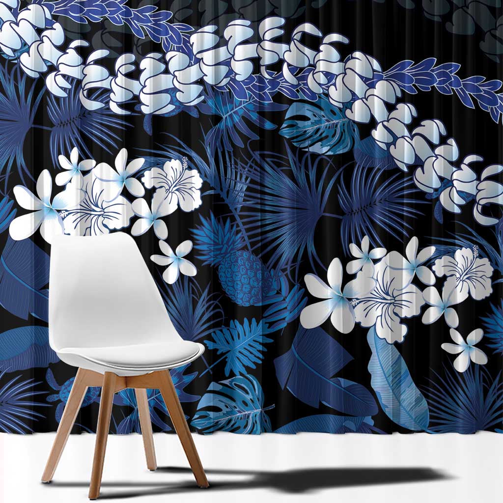 Polu Aloha Hawaii Lei Window Curtain Tropical Flowers Elegant Vibe LT14 - Polynesian Pride