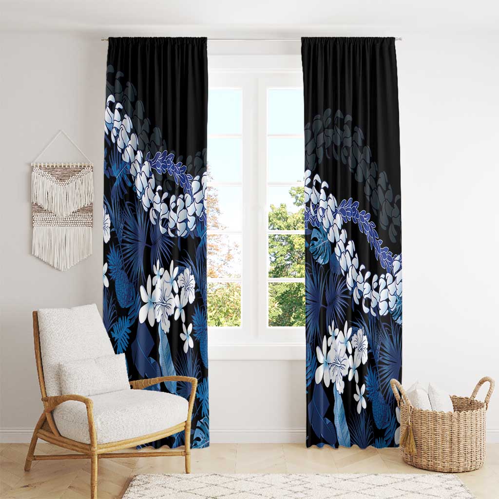 Polu Aloha Hawaii Lei Window Curtain Tropical Flowers Elegant Vibe LT14 - Polynesian Pride