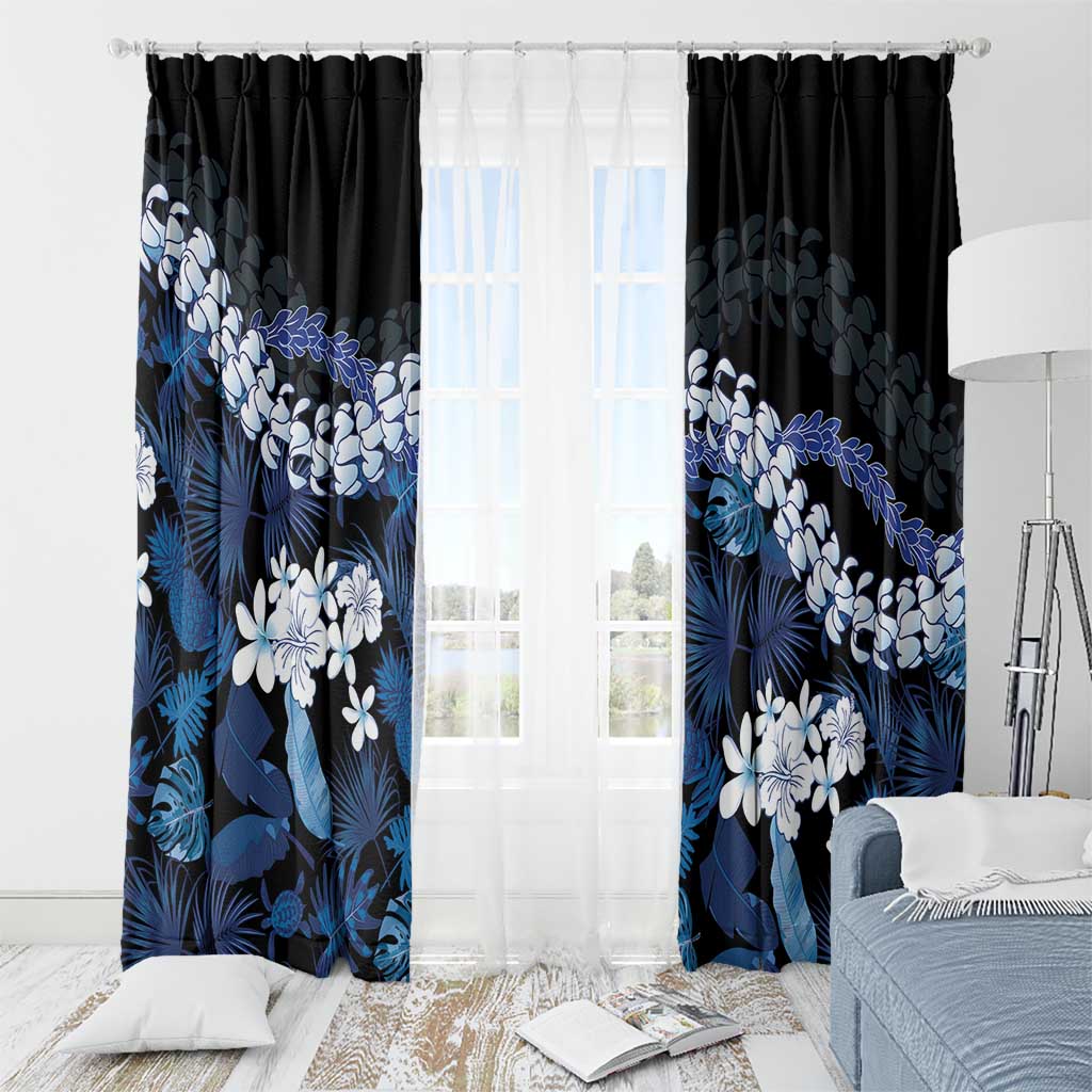 Polu Aloha Hawaii Lei Window Curtain Tropical Flowers Elegant Vibe LT14 - Polynesian Pride