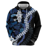 Polu Aloha Hawaii Lei Zip Hoodie Tropical Flowers Elegant Vibe LT14 - Polynesian Pride