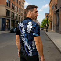 Polu Aloha Hawaii Lei Zipper Polo Shirt Tropical Flowers Elegant Vibe LT14 - Polynesian Pride