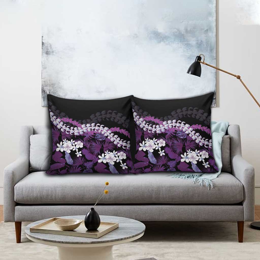 Poni Aloha Hawaii Lei Pillow Cover Tropical Flowers Elegant Vibe LT14 - Polynesian Pride