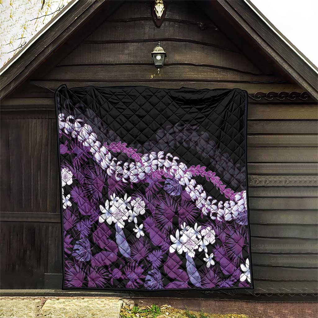 Poni Aloha Hawaii Lei Quilt Tropical Flowers Elegant Vibe LT14 - Polynesian Pride