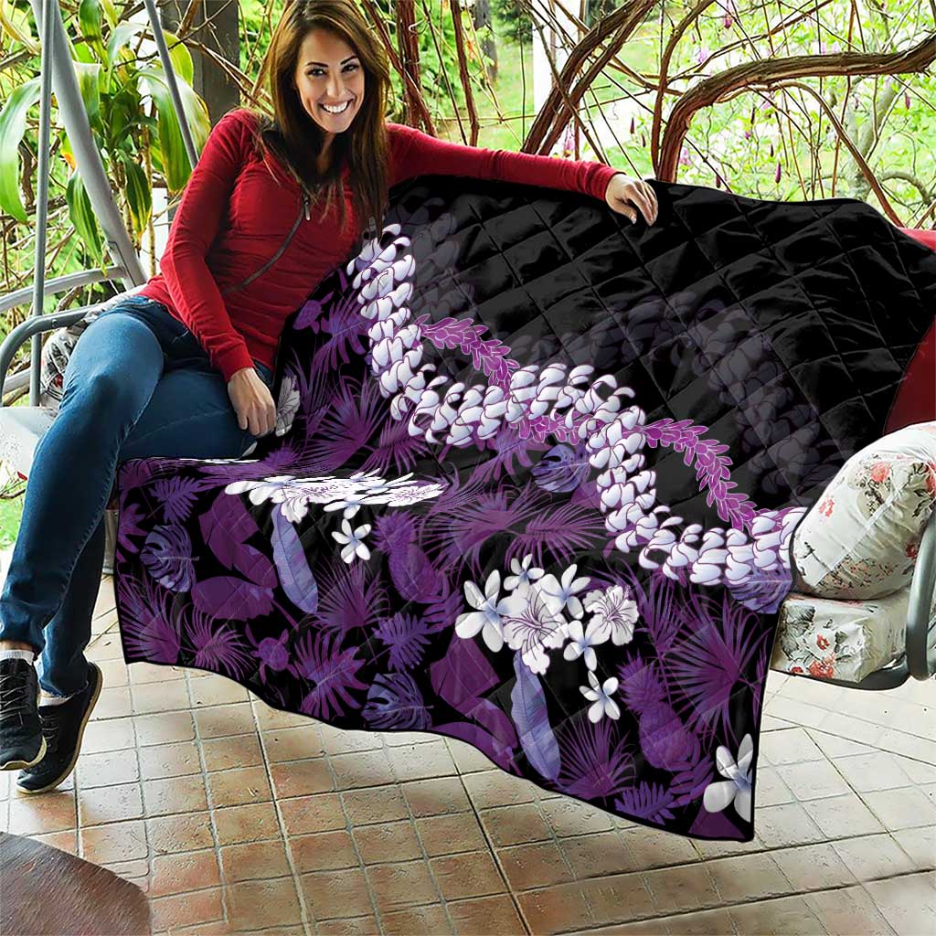 Poni Aloha Hawaii Lei Quilt Tropical Flowers Elegant Vibe LT14 - Polynesian Pride