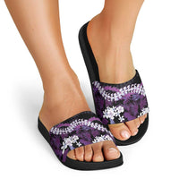 Poni Aloha Hawaii Lei Slide Sandals Tropical Flowers Elegant Vibe LT14 - Polynesian Pride