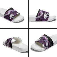 Poni Aloha Hawaii Lei Slide Sandals Tropical Flowers Elegant Vibe LT14 - Polynesian Pride