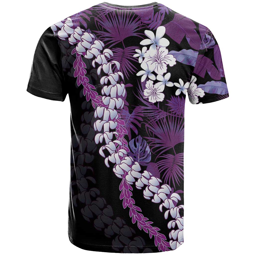 Poni Aloha Hawaii Lei T Shirt Tropical Flowers Elegant Vibe LT14 - Polynesian Pride