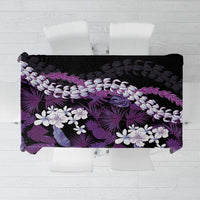 Poni Aloha Hawaii Lei Tablecloth Tropical Flowers Elegant Vibe LT14 Purple - Polynesian Pride