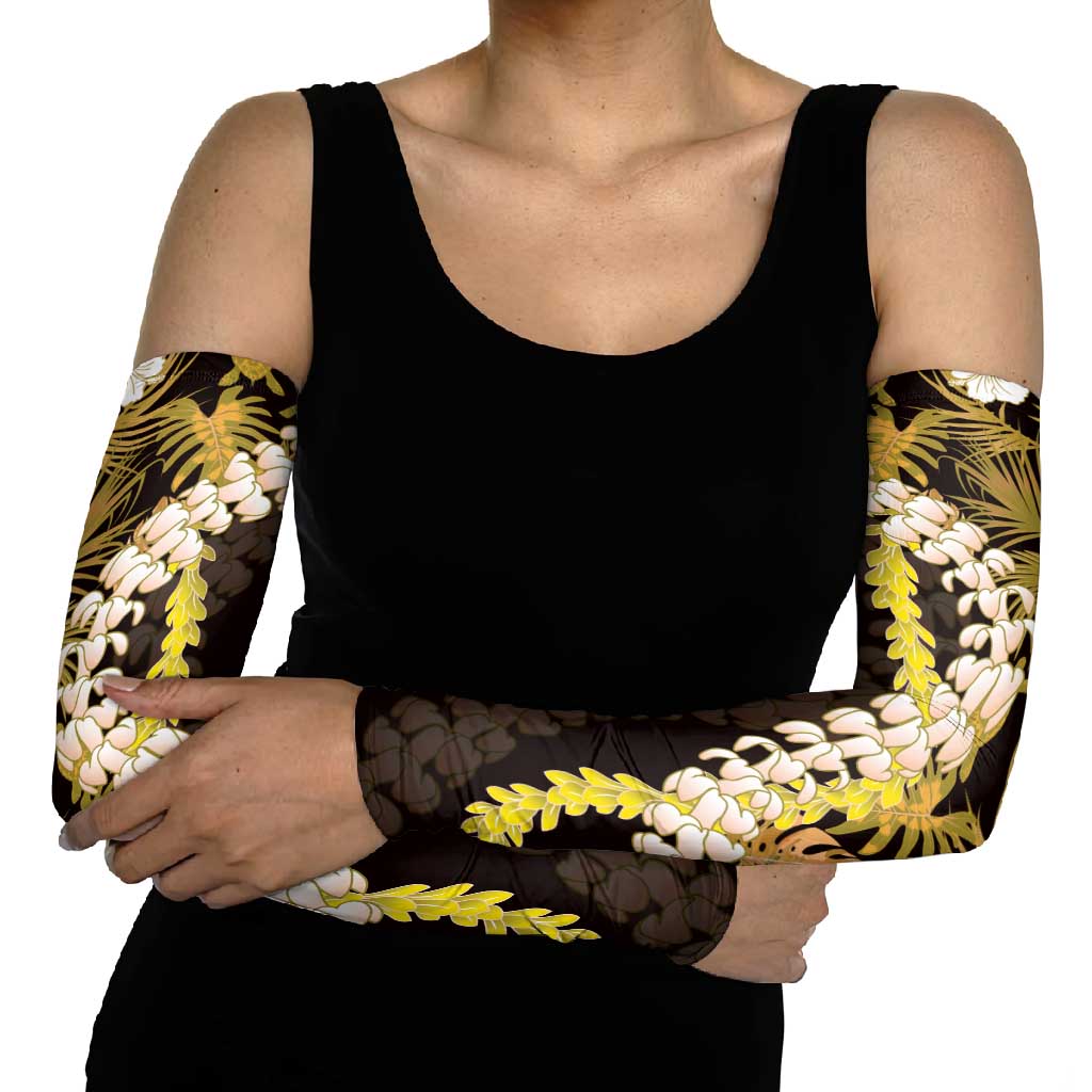 Kula Aloha Hawaii Lei Arm Sleeves Tropical Flowers Elegant Vibe LT14 - Polynesian Pride