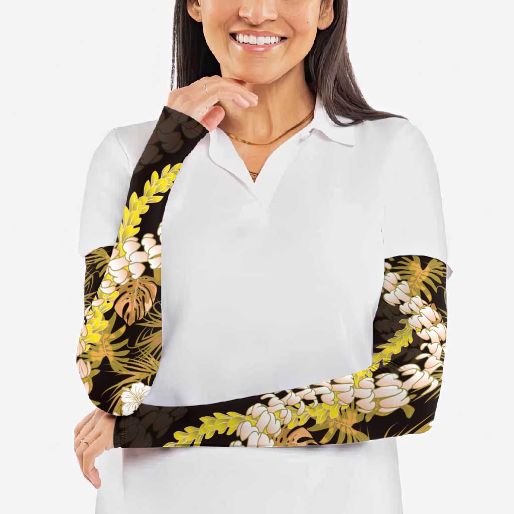 Kula Aloha Hawaii Lei Arm Sleeves Tropical Flowers Elegant Vibe LT14 - Polynesian Pride