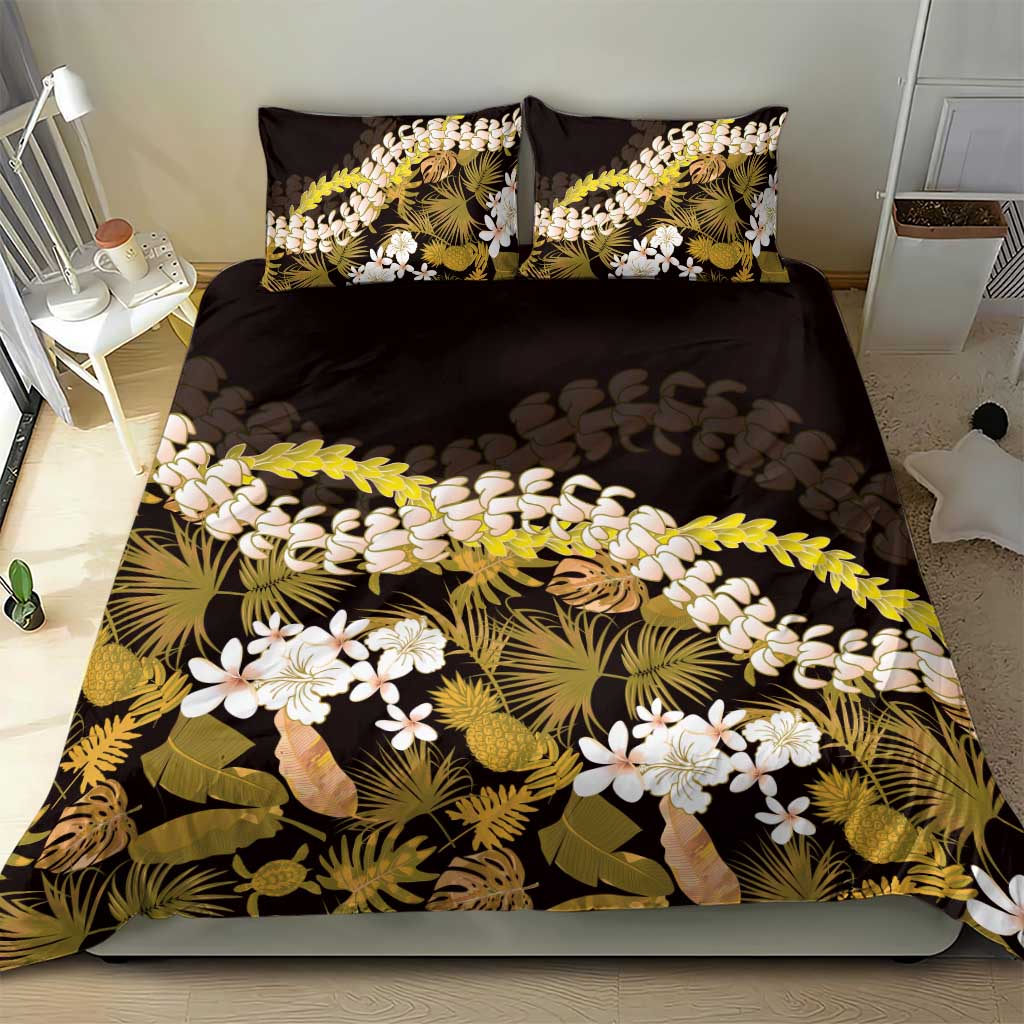 Kula Aloha Hawaii Lei Bedding Set Tropical Flowers Elegant Vibe LT14 - Polynesian Pride