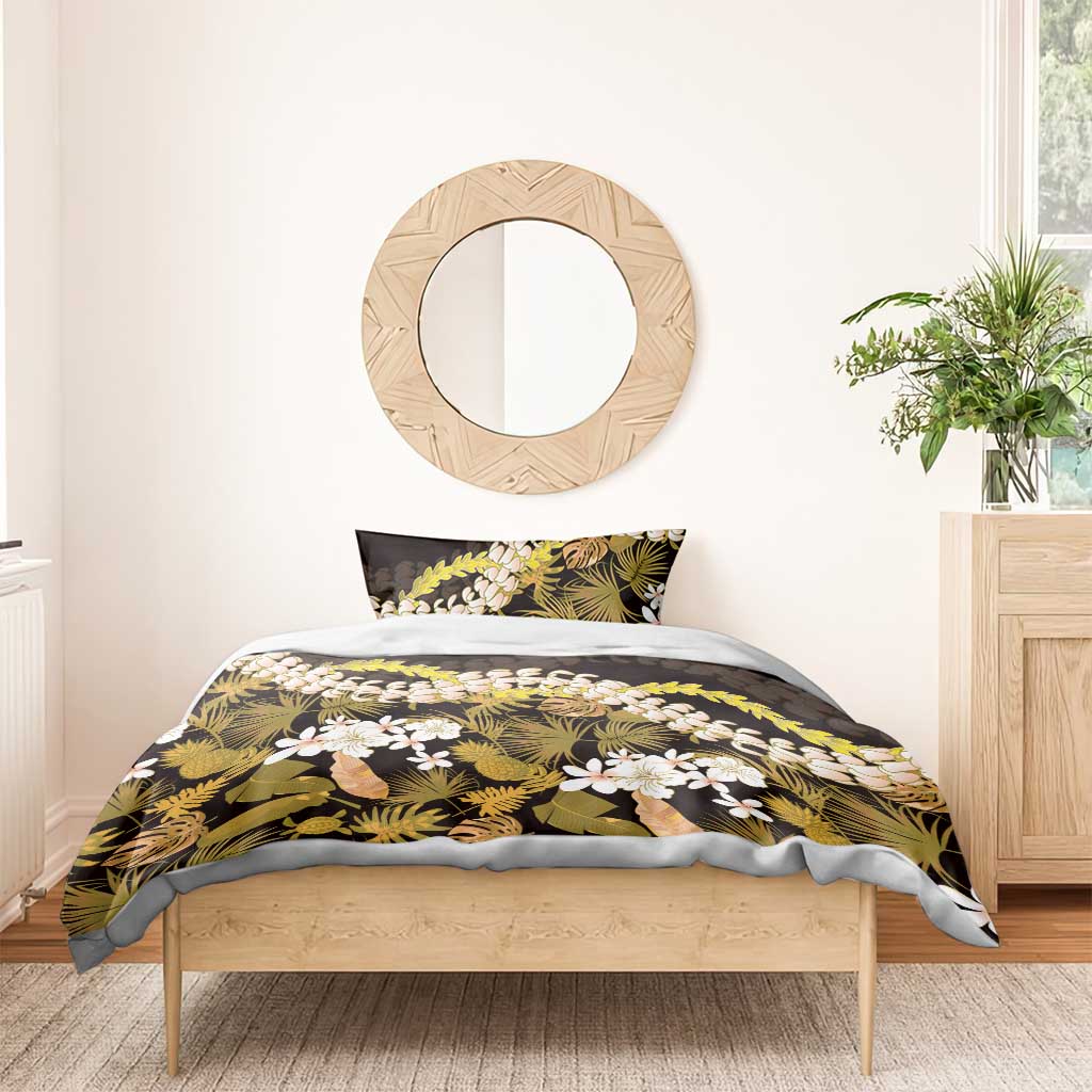 Kula Aloha Hawaii Lei Bedding Set Tropical Flowers Elegant Vibe LT14 - Polynesian Pride