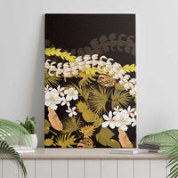 Kula Aloha Hawaii Lei Canvas Wall Art Tropical Flowers Elegant Vibe LT14 - Polynesian Pride