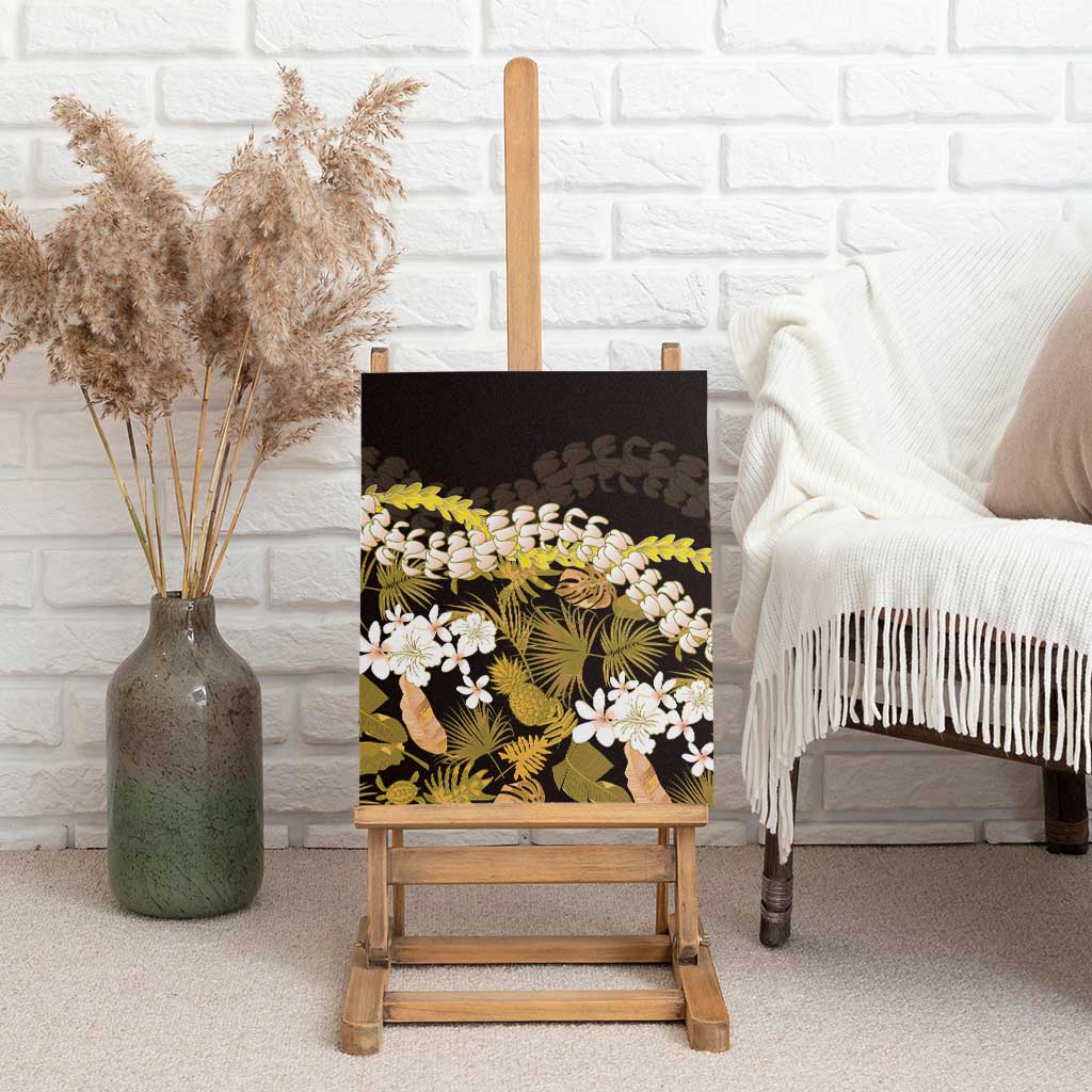 Kula Aloha Hawaii Lei Canvas Wall Art Tropical Flowers Elegant Vibe LT14 - Polynesian Pride