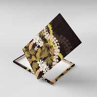 Kula Aloha Hawaii Lei Canvas Wall Art Tropical Flowers Elegant Vibe LT14 With Frame Gold - Polynesian Pride