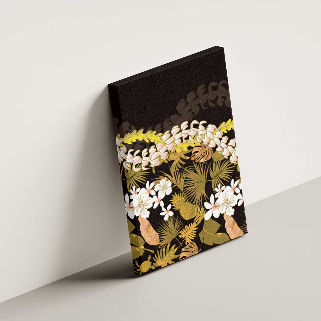 Kula Aloha Hawaii Lei Canvas Wall Art Tropical Flowers Elegant Vibe LT14 - Polynesian Pride