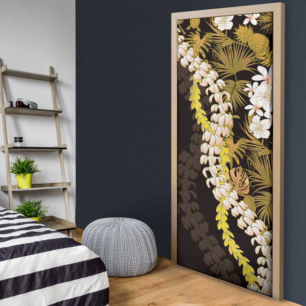 Kula Aloha Hawaii Lei Door Cover Tropical Flowers Elegant Vibe LT14 - Polynesian Pride