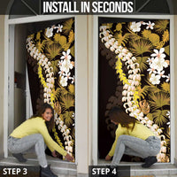 Kula Aloha Hawaii Lei Door Cover Tropical Flowers Elegant Vibe LT14 - Polynesian Pride