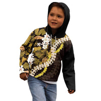 Kula Aloha Hawaii Lei Kid Hoodie Tropical Flowers Elegant Vibe LT14 - Polynesian Pride