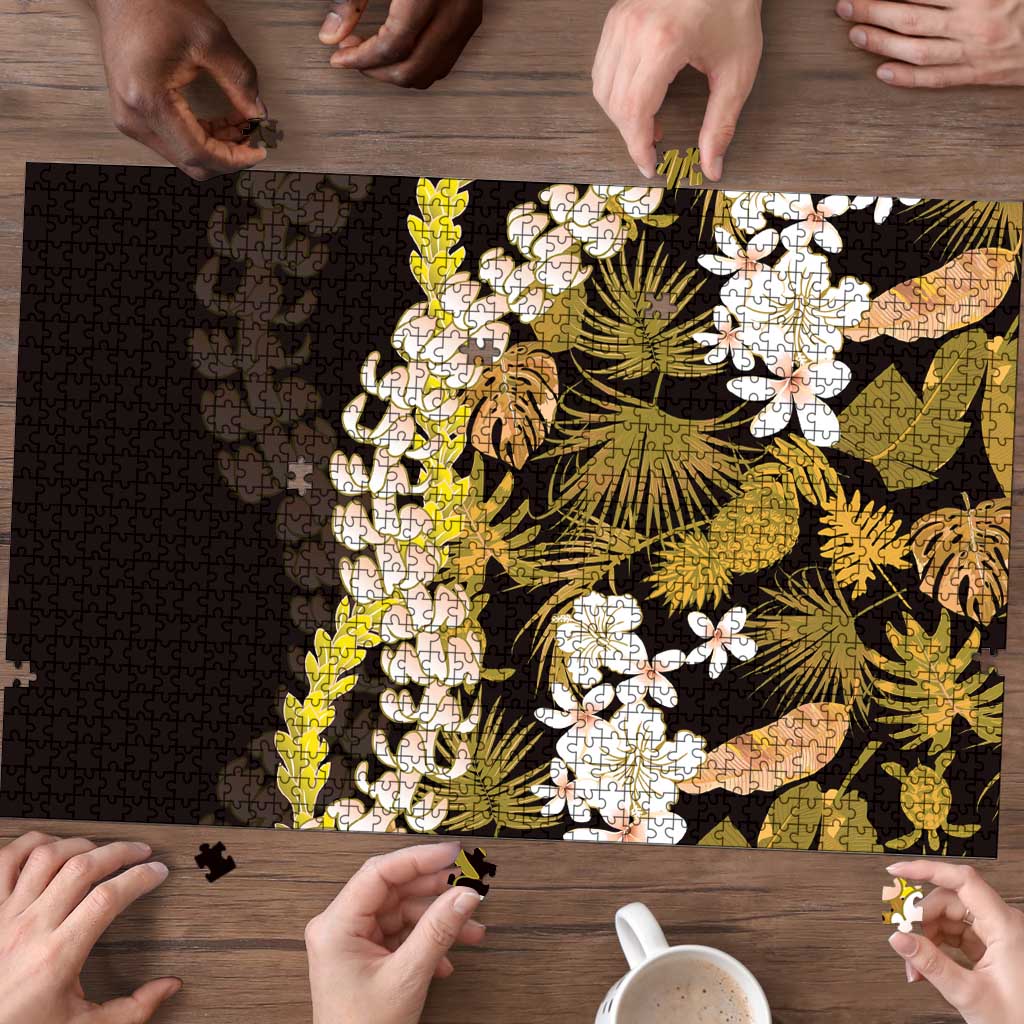 Kula Aloha Hawaii Lei Puzzle Tropical Flowers Elegant Vibe LT14 - Polynesian Pride