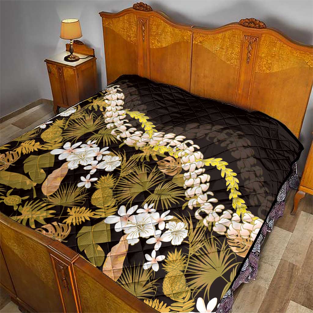 Kula Aloha Hawaii Lei Quilt Tropical Flowers Elegant Vibe LT14 - Polynesian Pride