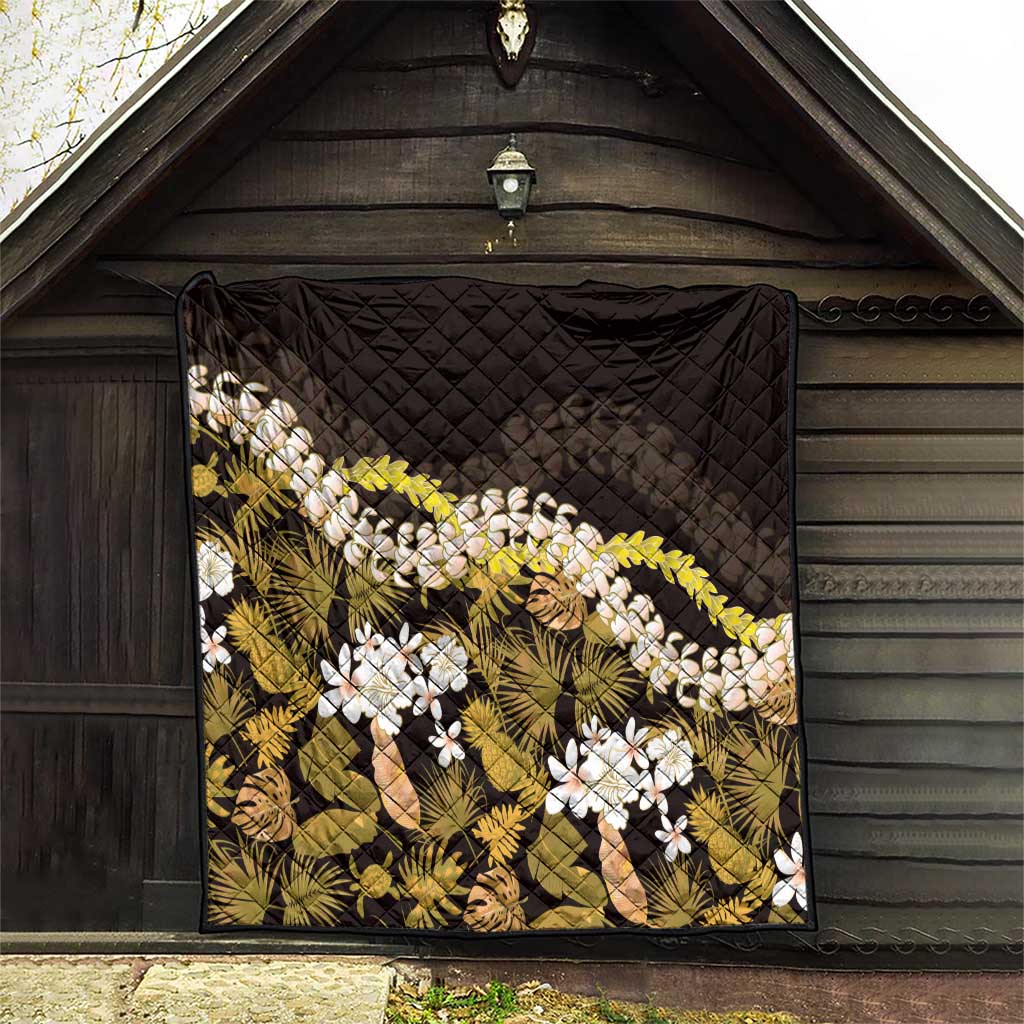 Kula Aloha Hawaii Lei Quilt Tropical Flowers Elegant Vibe LT14 - Polynesian Pride