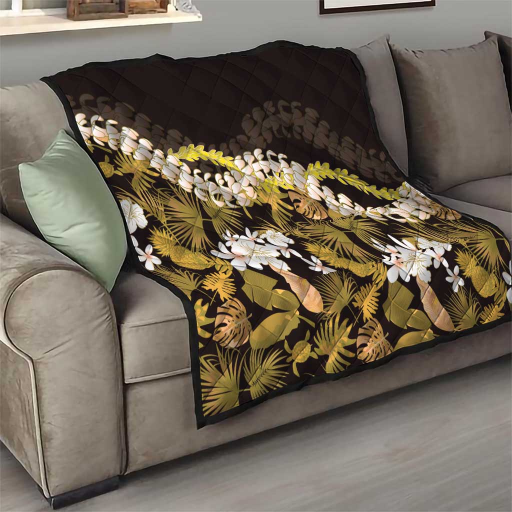 Kula Aloha Hawaii Lei Quilt Tropical Flowers Elegant Vibe LT14 - Polynesian Pride