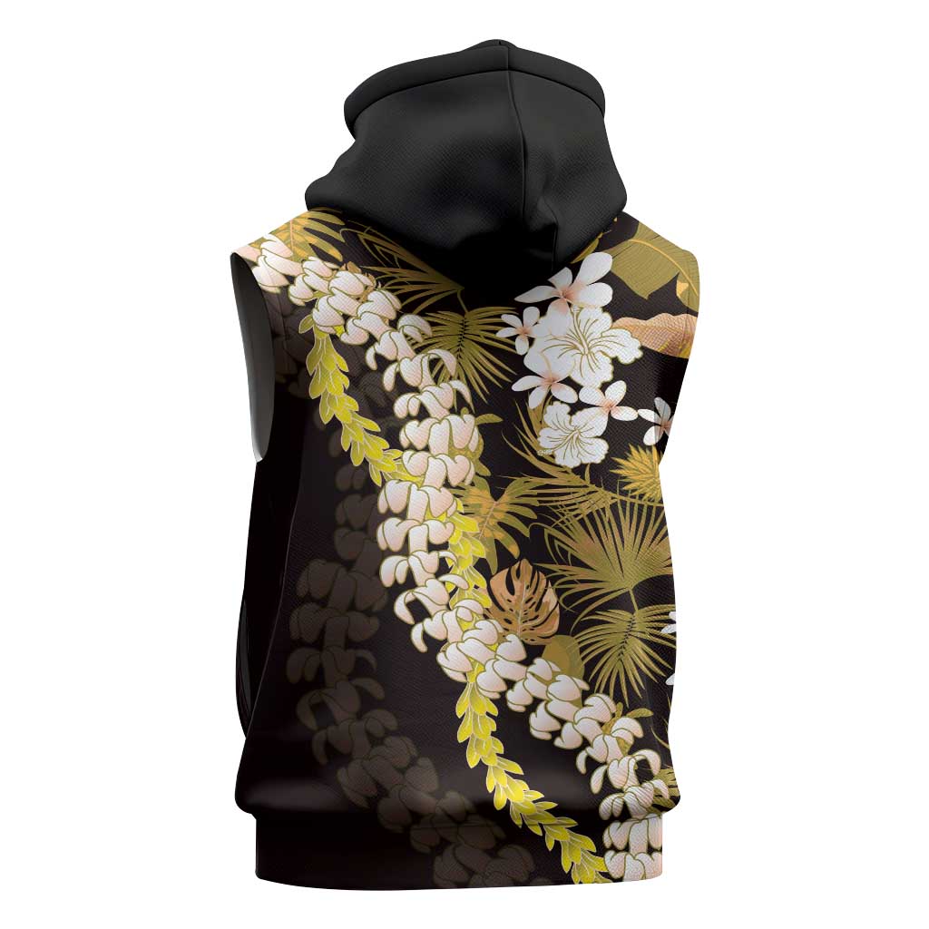 Kula Aloha Hawaii Lei Sleeveless Zip Hoodie Tropical Flowers Elegant Vibe LT14 - Polynesian Pride