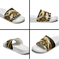 Kula Aloha Hawaii Lei Slide Sandals Tropical Flowers Elegant Vibe LT14 - Polynesian Pride