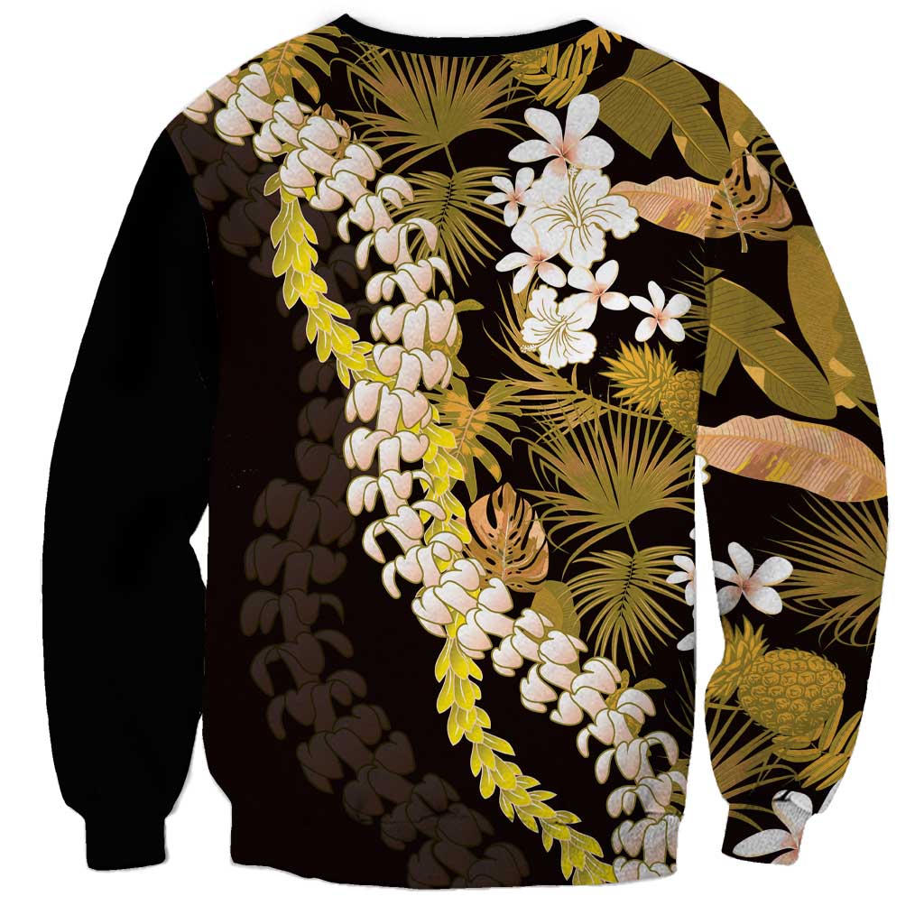 Kula Aloha Hawaii Lei Sweatshirt Tropical Flowers Elegant Vibe LT14 - Polynesian Pride