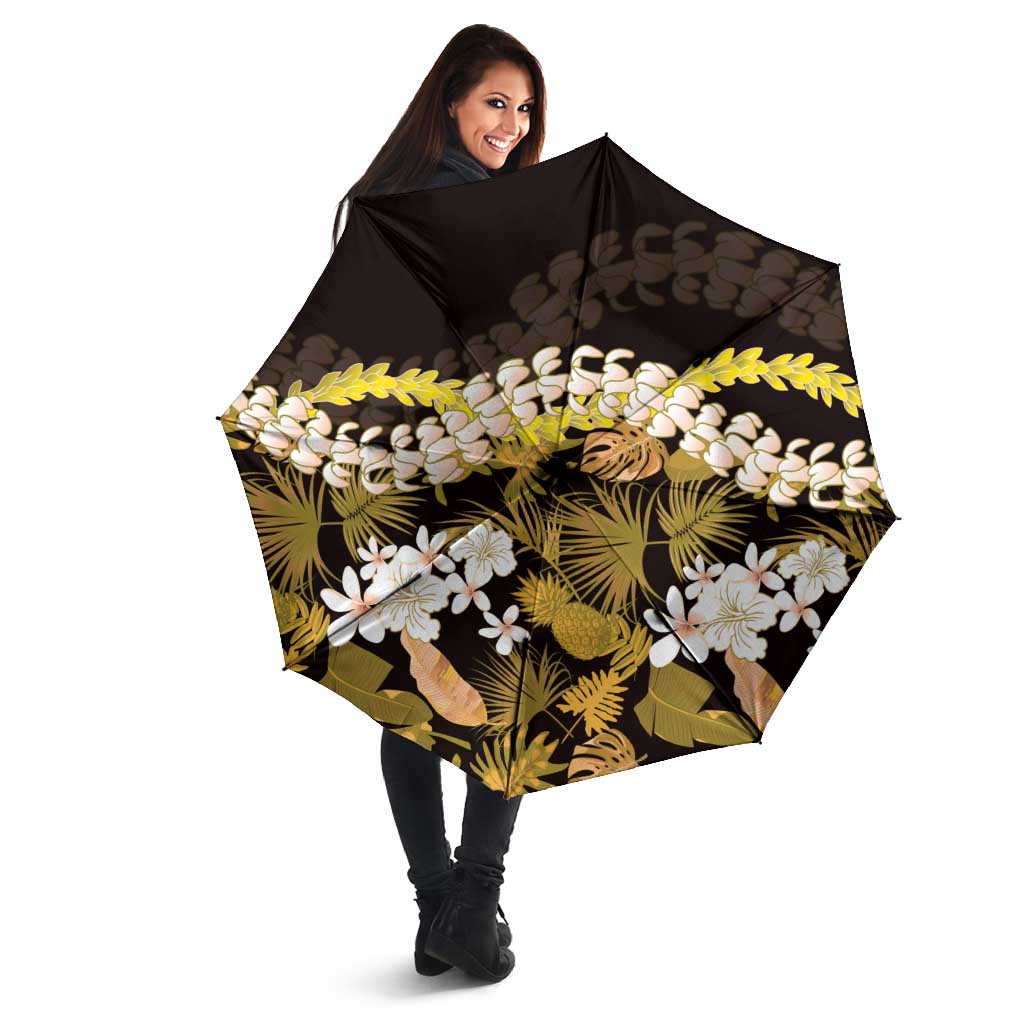 Kula Aloha Hawaii Lei Umbrella Tropical Flowers Elegant Vibe LT14 - Polynesian Pride