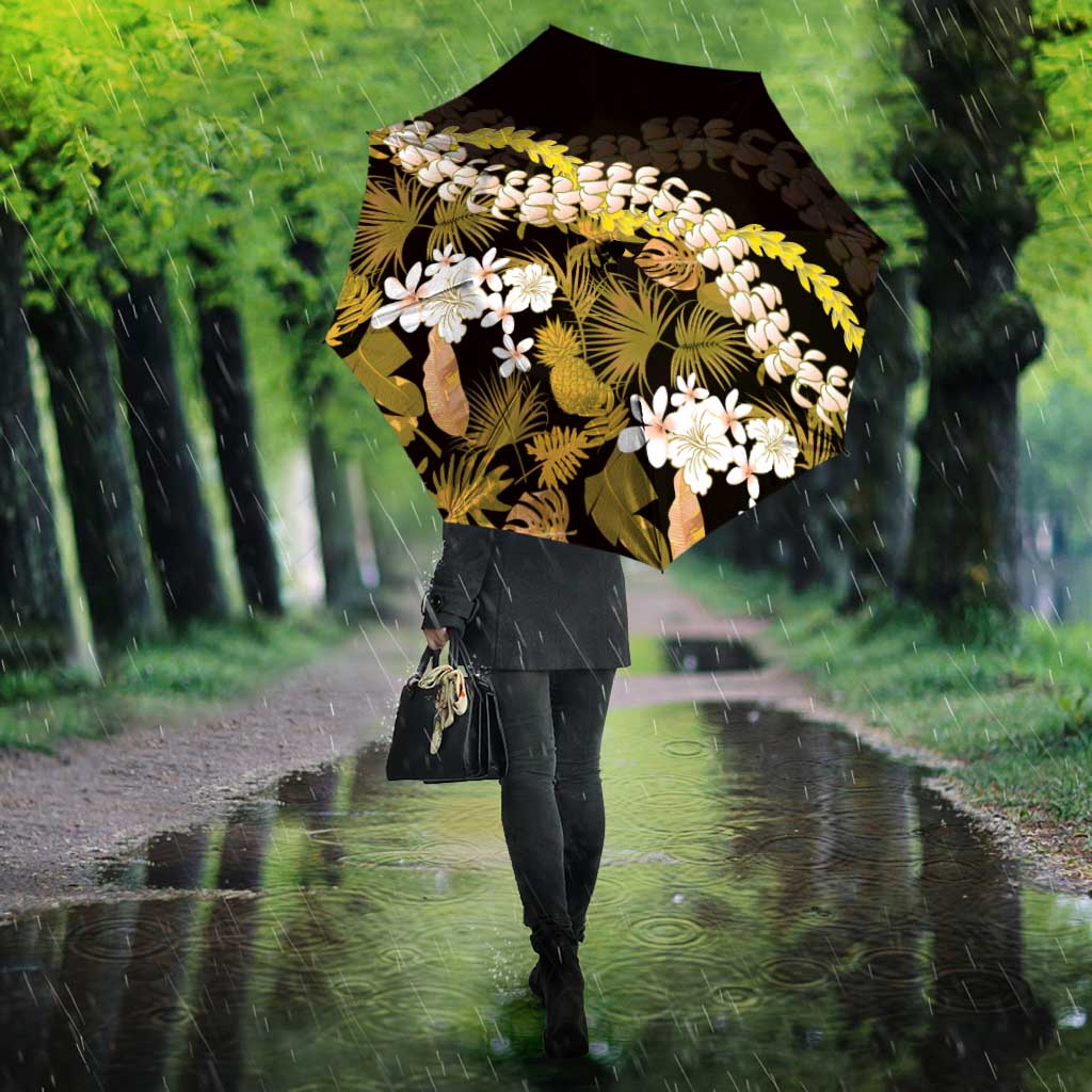 Kula Aloha Hawaii Lei Umbrella Tropical Flowers Elegant Vibe LT14 - Polynesian Pride