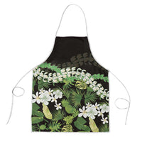Omaomao Aloha Hawaii Lei Apron Tropical Flowers Elegant Vibe LT14 Green - Polynesian Pride