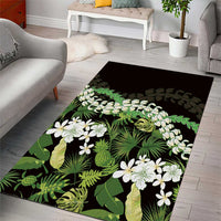 Omaomao Aloha Hawaii Lei Area Rug Tropical Flowers Elegant Vibe LT14 - Polynesian Pride