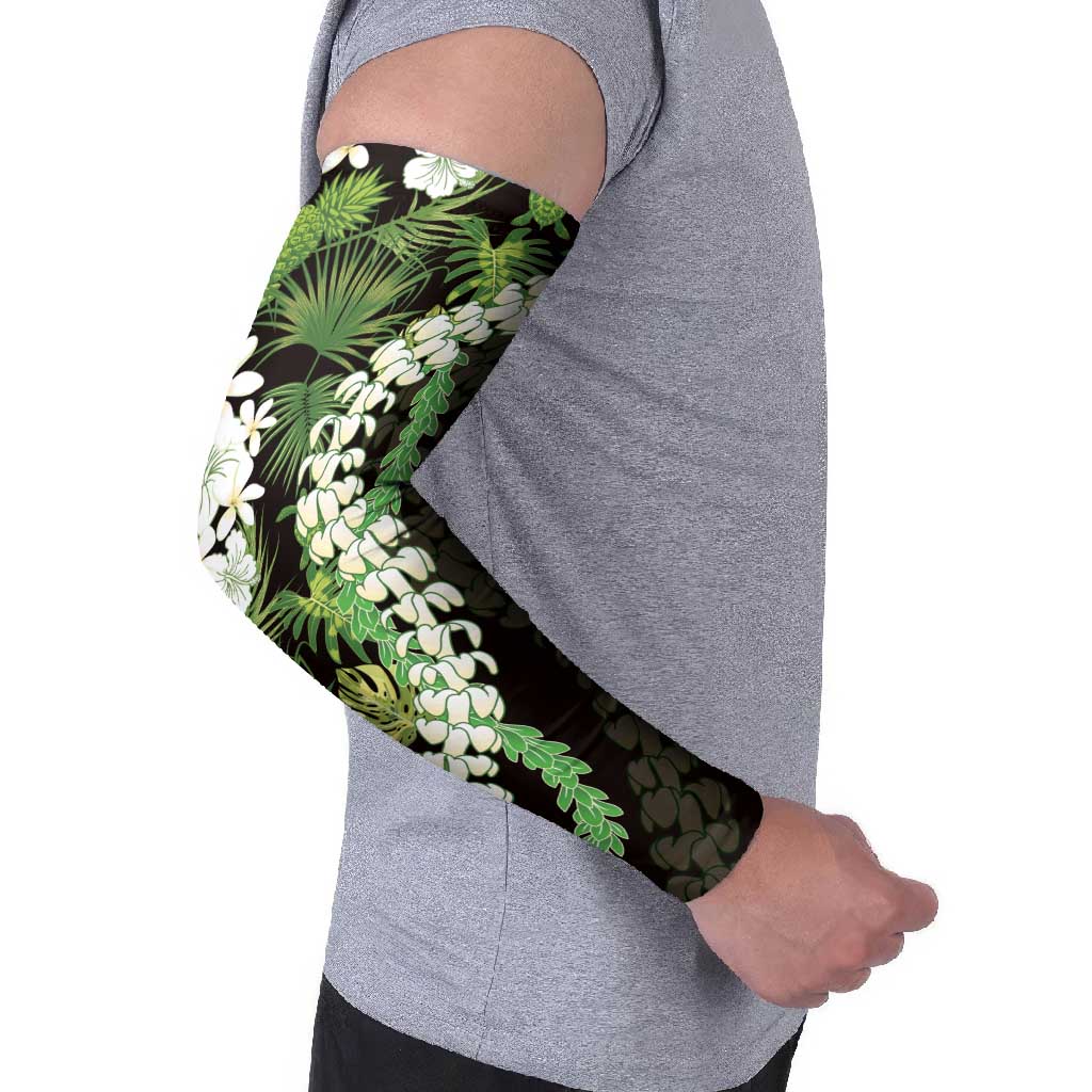 Omaomao Aloha Hawaii Lei Arm Sleeves Tropical Flowers Elegant Vibe LT14 - Polynesian Pride