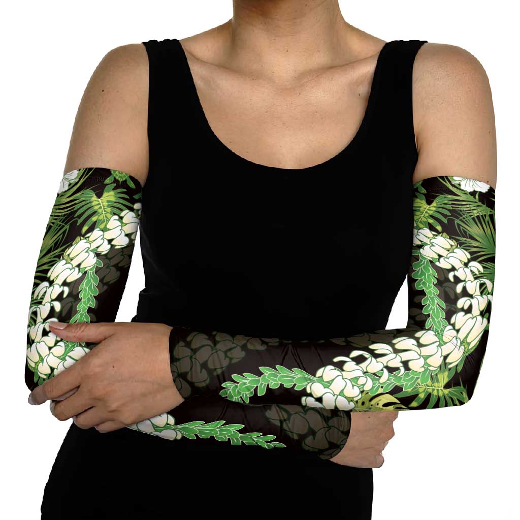 Omaomao Aloha Hawaii Lei Arm Sleeves Tropical Flowers Elegant Vibe LT14 - Polynesian Pride
