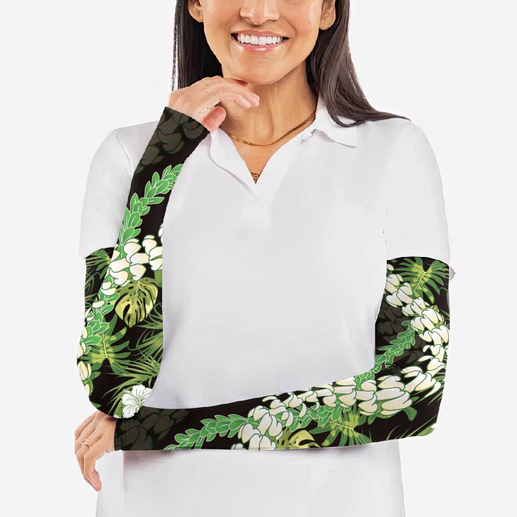 Omaomao Aloha Hawaii Lei Arm Sleeves Tropical Flowers Elegant Vibe LT14 - Polynesian Pride
